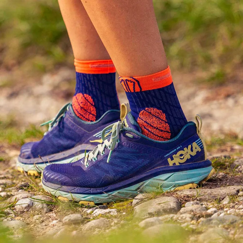 TRAIL PROTECT RUNNING SOCKS BLUE - ORANGE