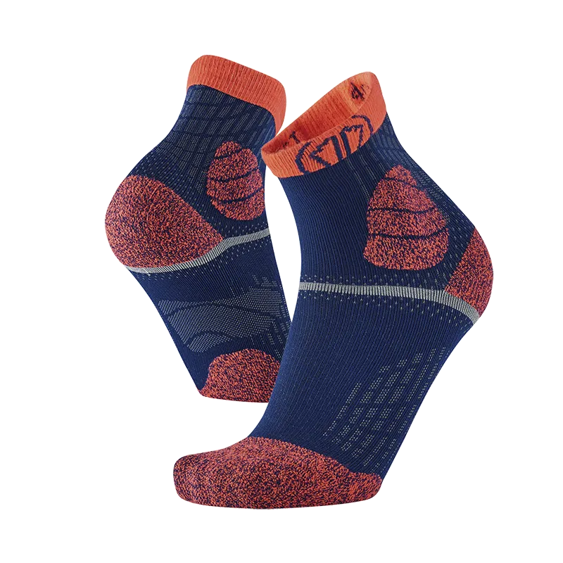 TRAIL PROTECT RUNNING SOCKS BLUE - ORANGE