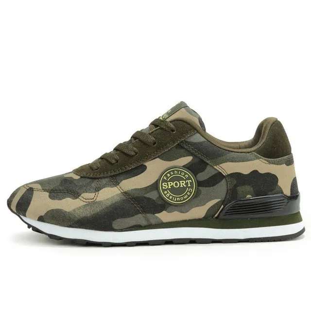 Unisex Camouflage Couple Canvas Sneaker Shoes