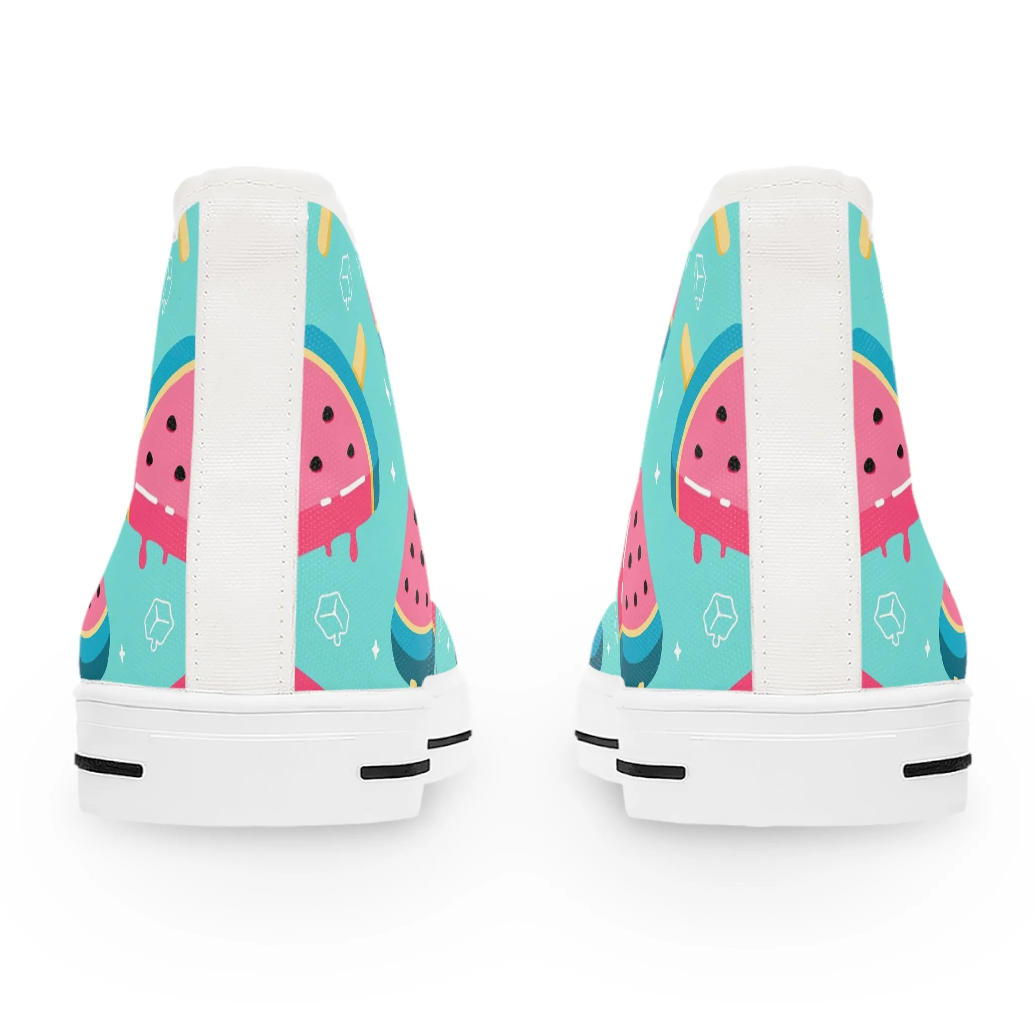 Watermelon Icicles Women's High Top Sneakers