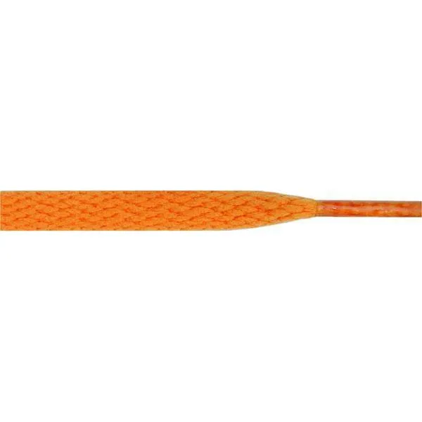 Wholesale Athletic Flat 5/16" - Rocky Top Orange (12 Pair Pack) Shoelaces